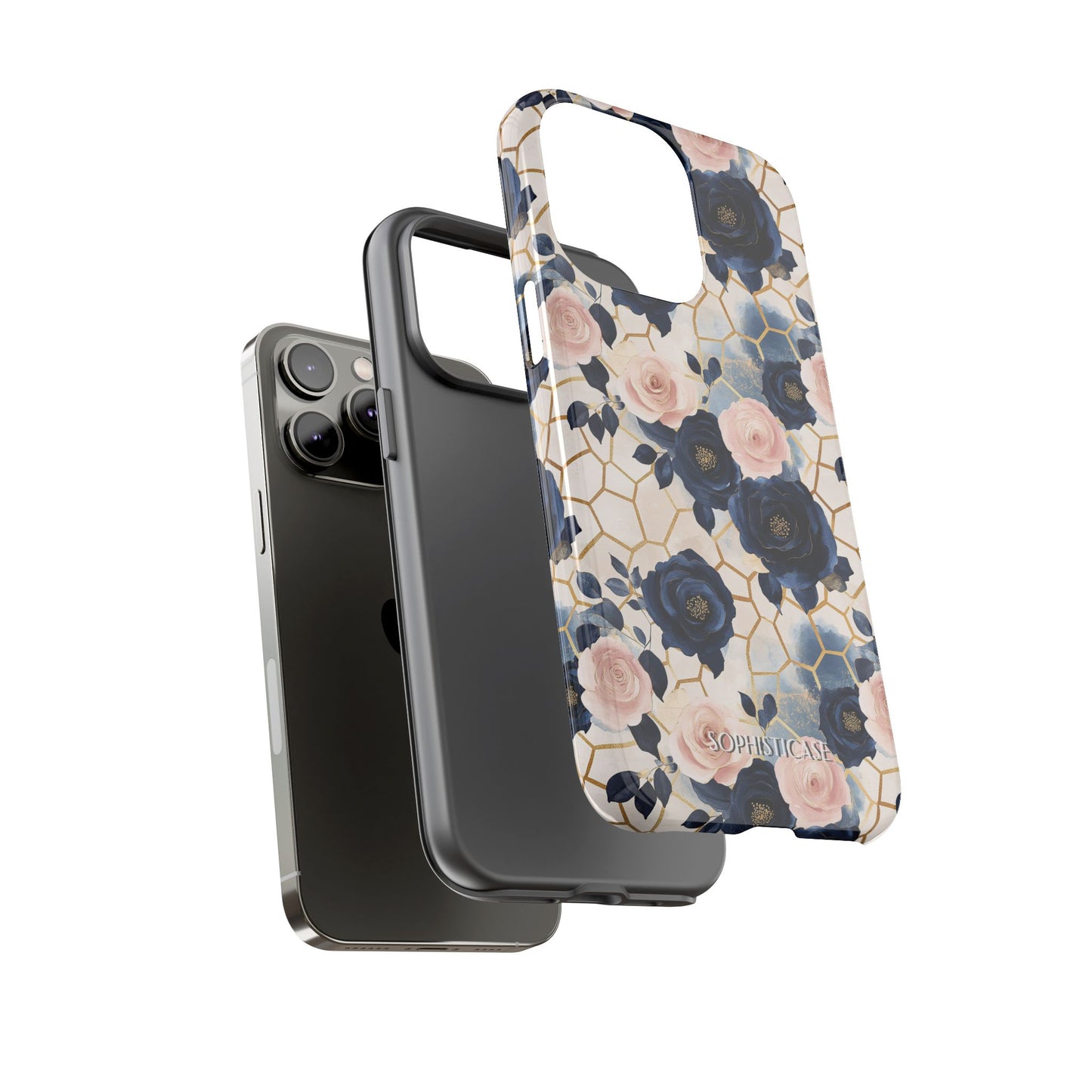 Royal Floral in Navy Hive - Tough Phone Case