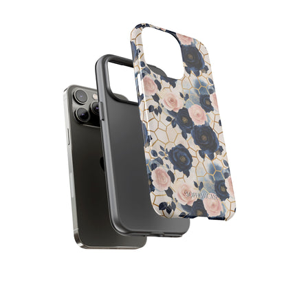 Royal Floral in Navy Hive - Tough Phone Case