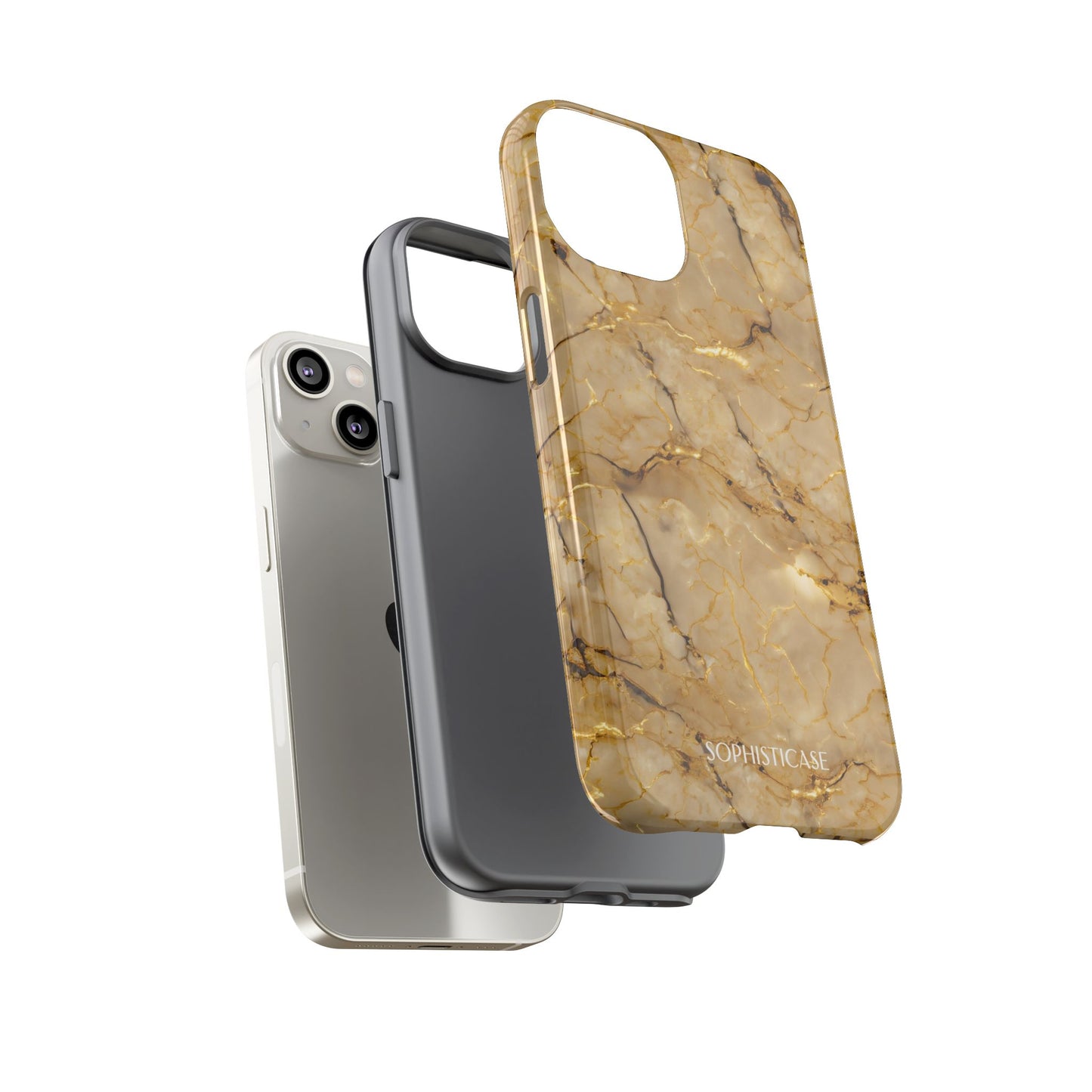 Marble Opulence in Gold - iPhone Case, Samsung Galaxy Case, Google Pixel Case
