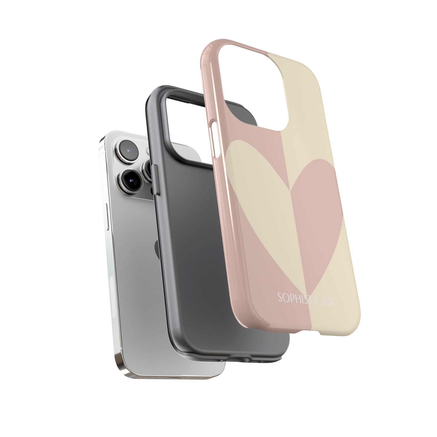 Be Mine in Brown and Beige - iPhone Case