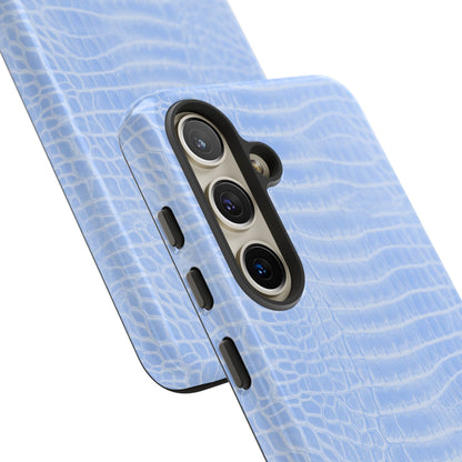 Luxe Leather in Blue - Tough Phone Case