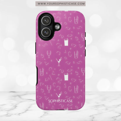 Cocktail Hour in Purple - iPhone Case