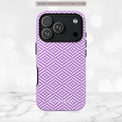 Illusions in Purple - iPhone Case