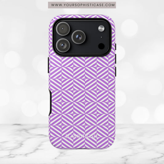 Illusions in Purple - iPhone Case