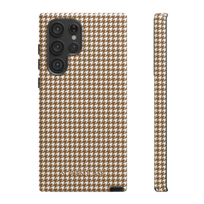 Tough Case - Houndstooth in Brown