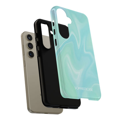 Liquid Magic in Green Haze - Drop Proof Phone Case for Samsung Galaxy