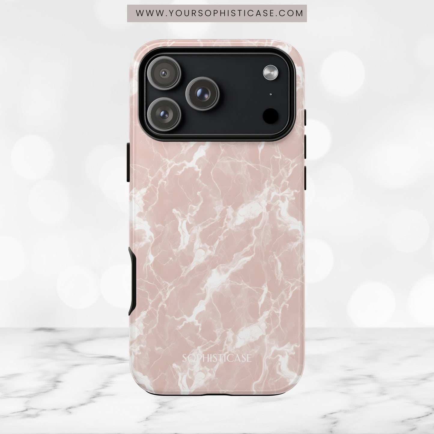 Marble Crush in Neutral Beige - iPhone Case