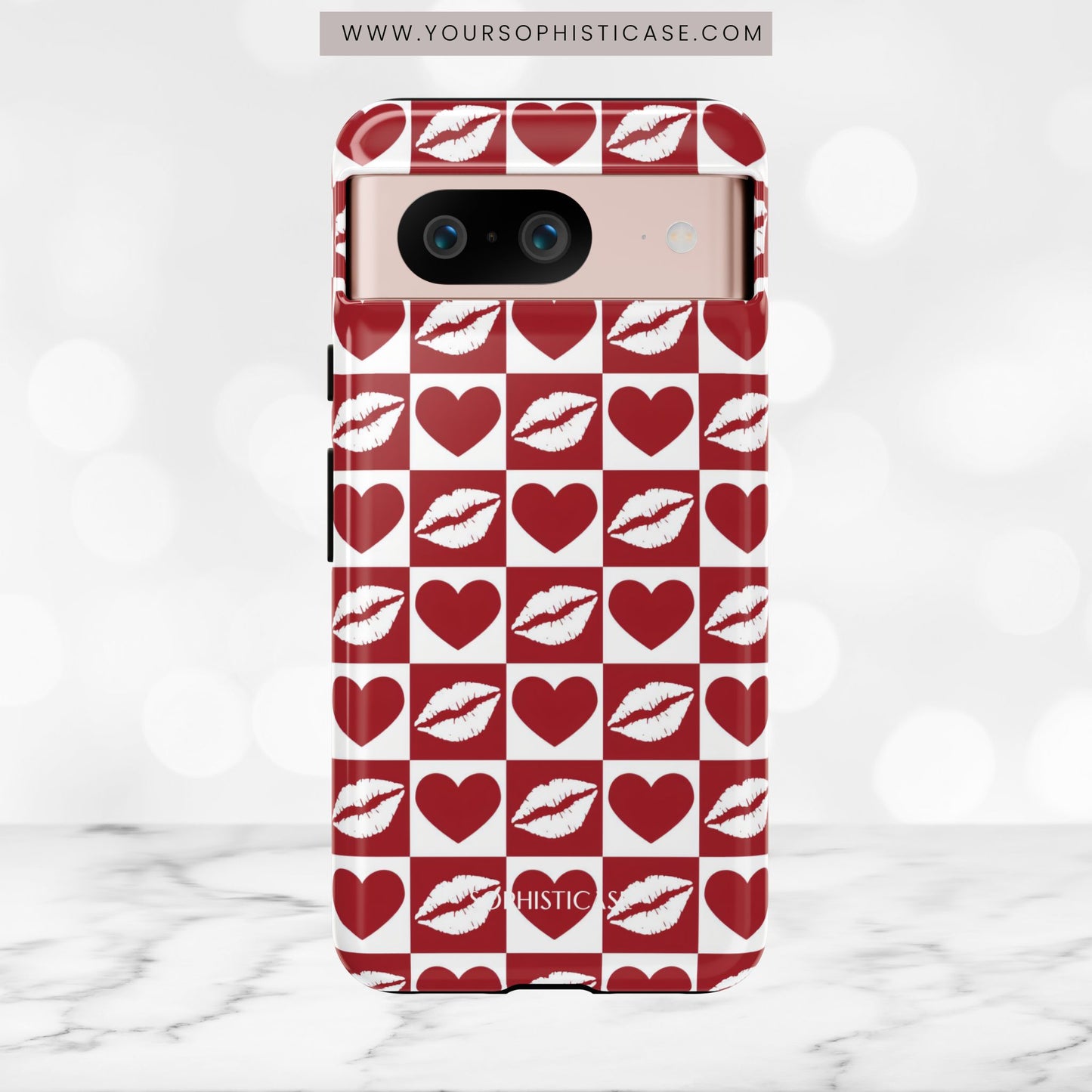 Belle Amie in Red - iPhone Case, Samsung Galaxy Case, Google Pixel Case