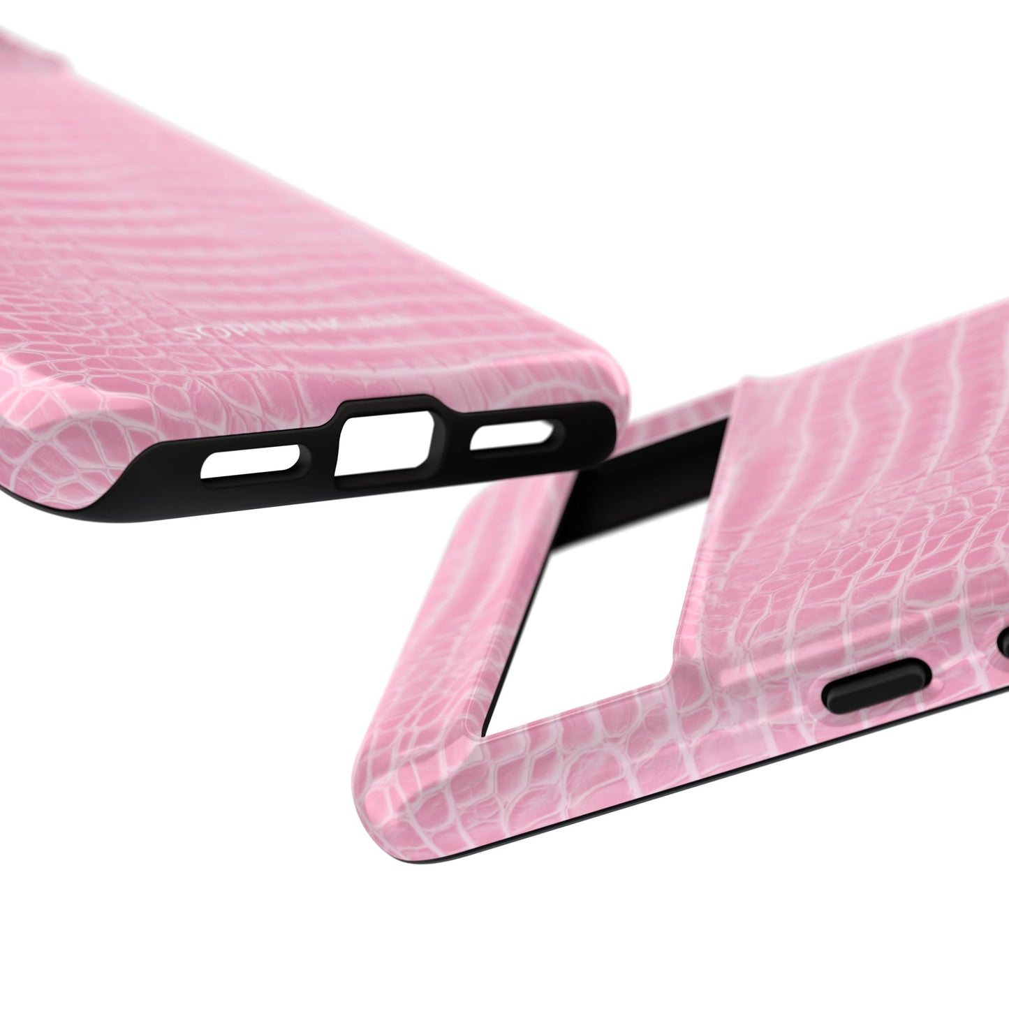 Luxe Leather in Pink - Tough Phone Case