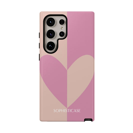 Be Mine in Pink and Brown - Tough Phone Case for Samsung Galaxy