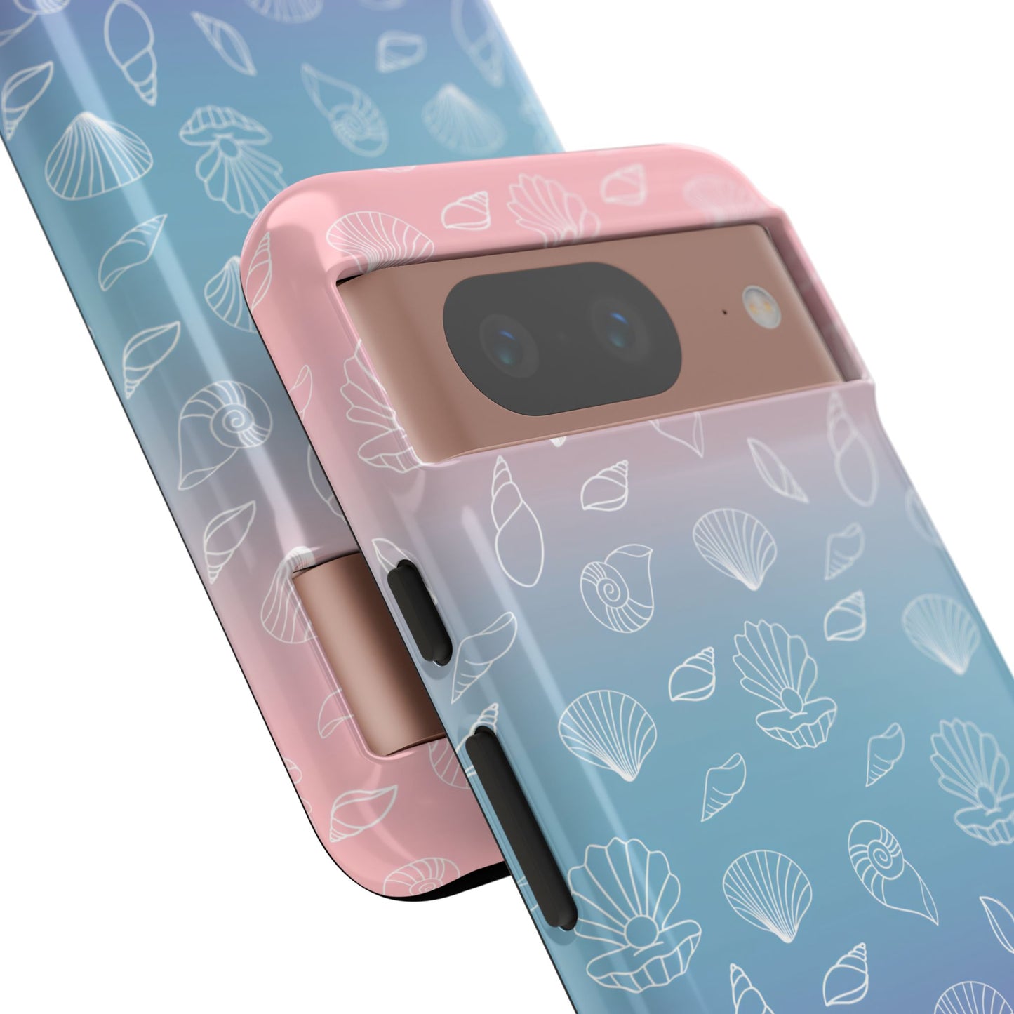 Seashell Society in Pink Blue & Purple Sunset - iPhone Case, Samsung Galaxy Case, Google Pixel Case