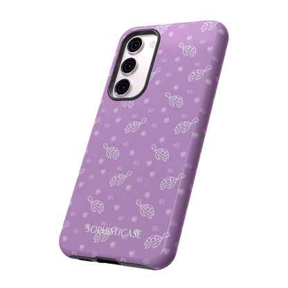 Turtle Island in Purple - Drop Proof Phone Case for Samsung Galaxy