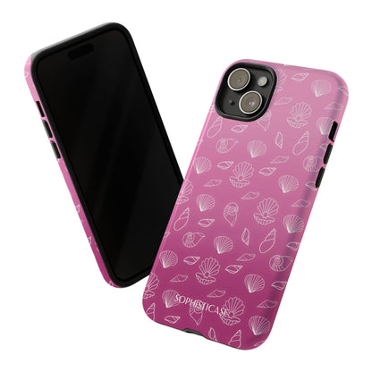Seashell Society in Purple - iPhone Case, Samsung Galaxy Case, Google Pixel Case