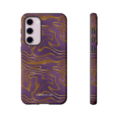 Cosmic Gold in Purple - iPhone Case, Samsung Galaxy Case, Google Pixel Case