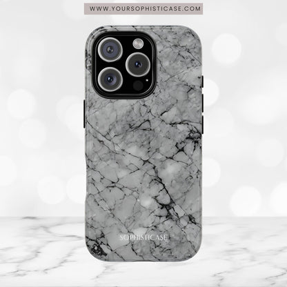 Marble Opulence in Grey - iPhone Case, Samsung Galaxy Case, Google Pixel Case