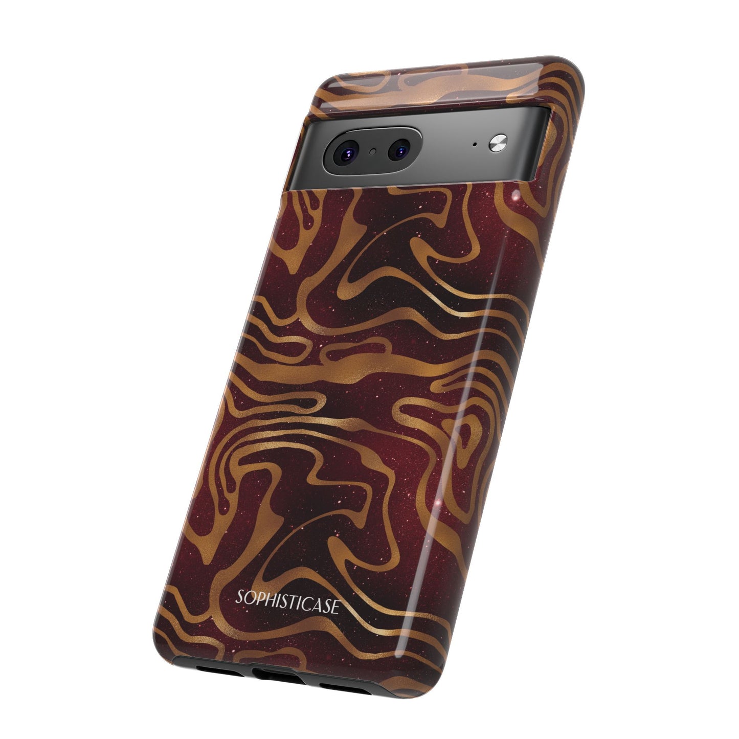 Cosmic Gold in Red - iPhone Case, Samsung Galaxy Case, Google Pixel Case
