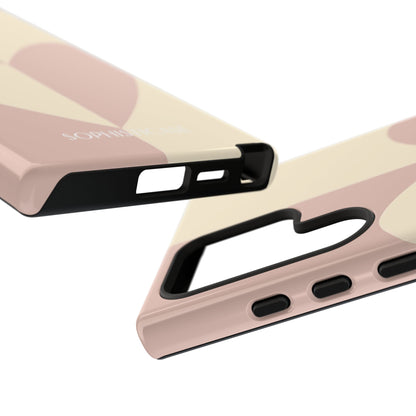 Be Mine in Brown and Beige - iPhone Case, Samsung Galaxy Case, Google Pixel Case