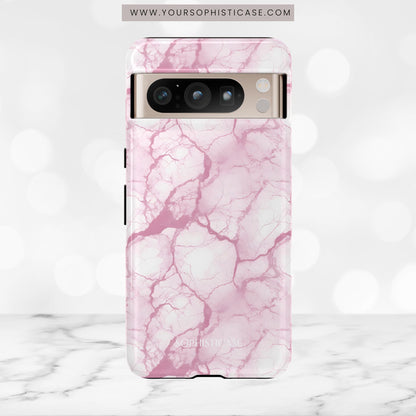 Marble Opulence in Pink - Tough Phone Case