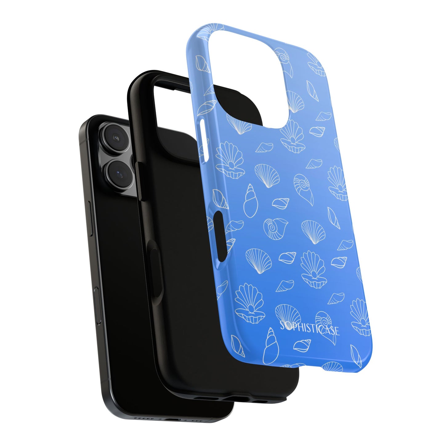 Seashell Society in Ocean Blue - iPhone Case