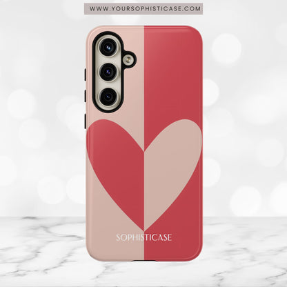 Be Mine in Red and Brown - iPhone Case, Samsung Galaxy Case, Google Pixel Case