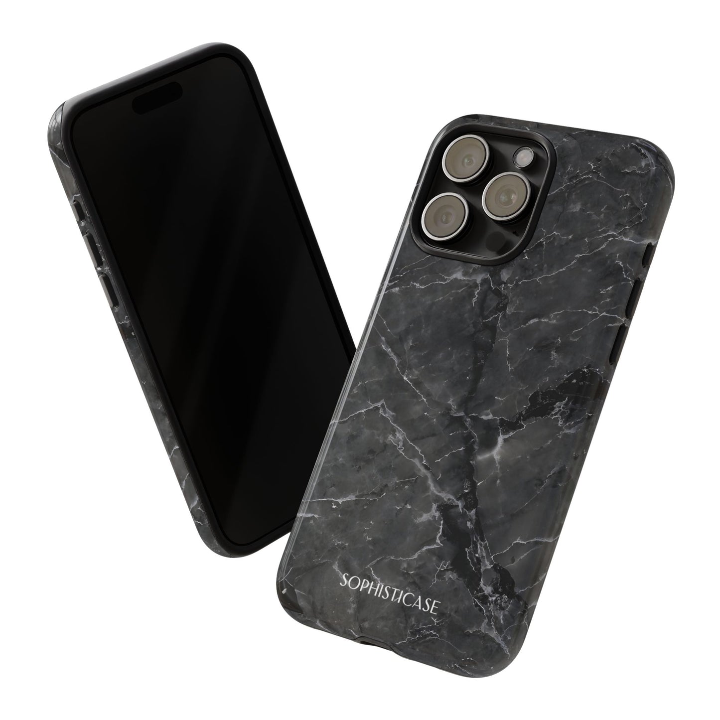 Marble Opulence in Black - iPhone Case, Samsung Galaxy Case, Google Pixel Case