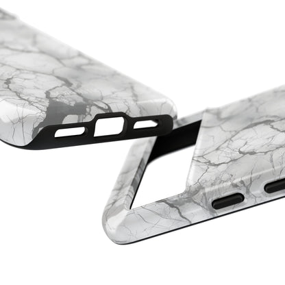 Marble Opulence in Charcoal Grey - Tough Phone Case