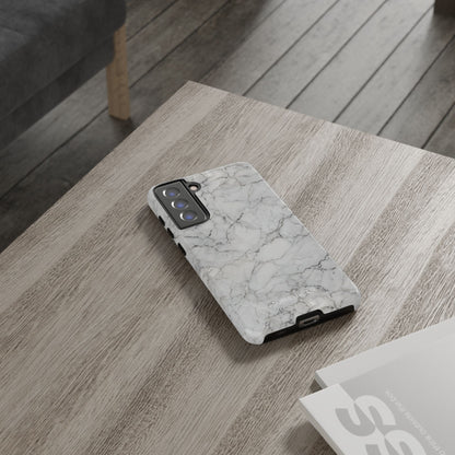 Marble Opulence in White - iPhone Case, Samsung Galaxy Case, Google Pixel Case