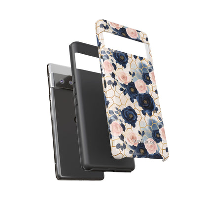 Royal Floral in Navy Hive - Tough Phone Case