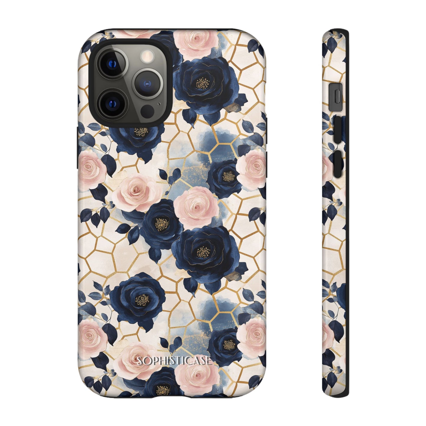 Royal Floral in Navy Hive - Tough Phone Case