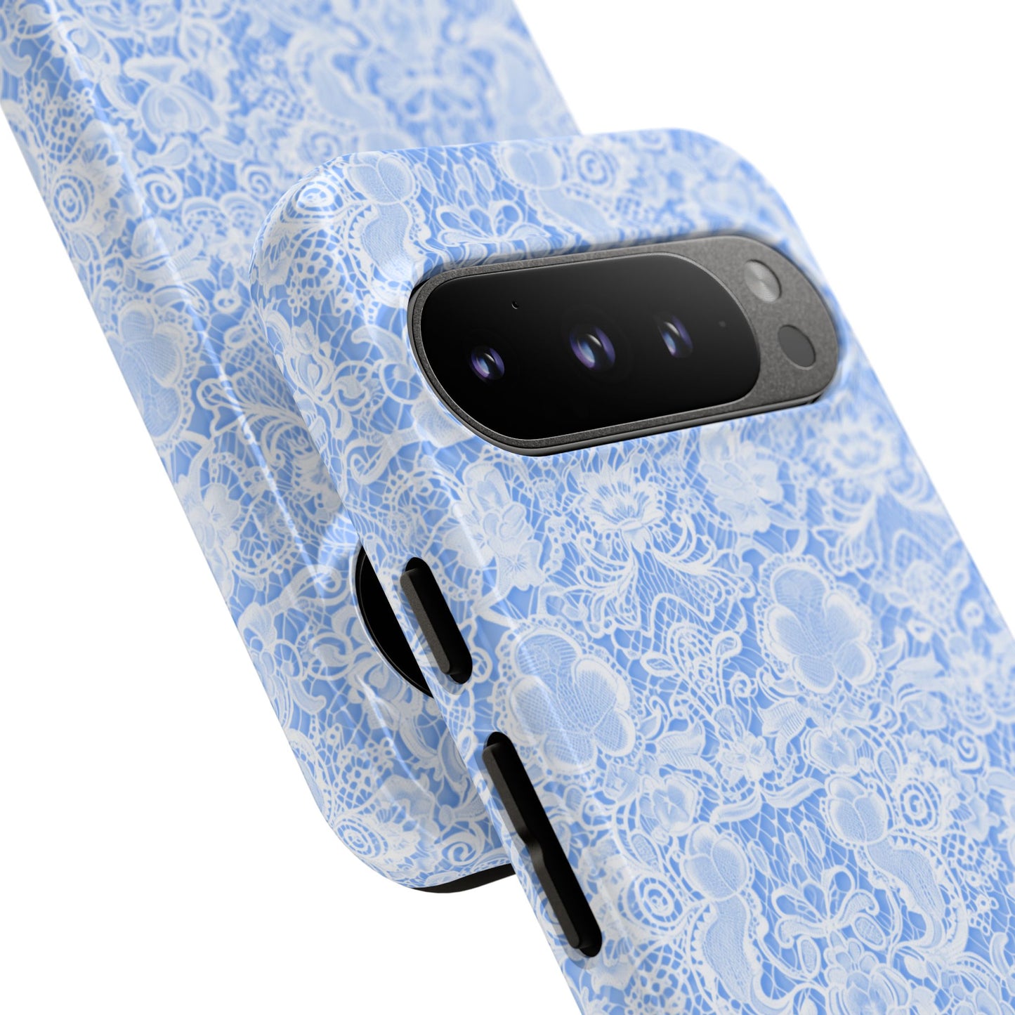 Luxe Lace in Blue - iPhone Case, Samsung Galaxy Case, Google Pixel Case