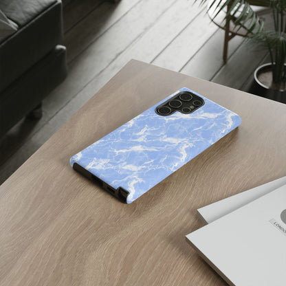 Marble Crush in Blue - Tough Phone Case