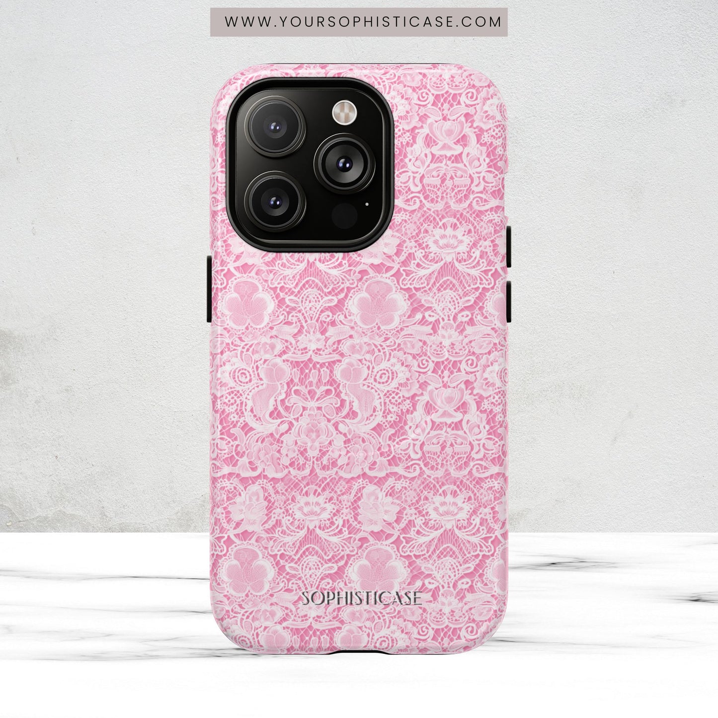 Luxe Lace in Pink - Magsafe Case