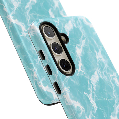 Marble Crush in Aqua - Tough Phone Case