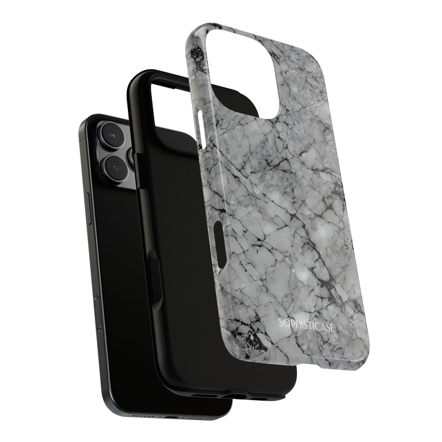 Marble Opulence in Grey - iPhone Case, Samsung Galaxy Case, Google Pixel Case