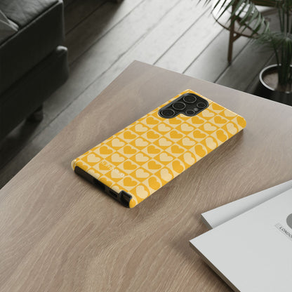 Tough Love in Yellow - Tough Phone Case