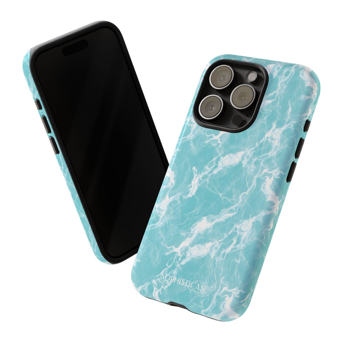 Marble Crush in Aqua - iPhone Case