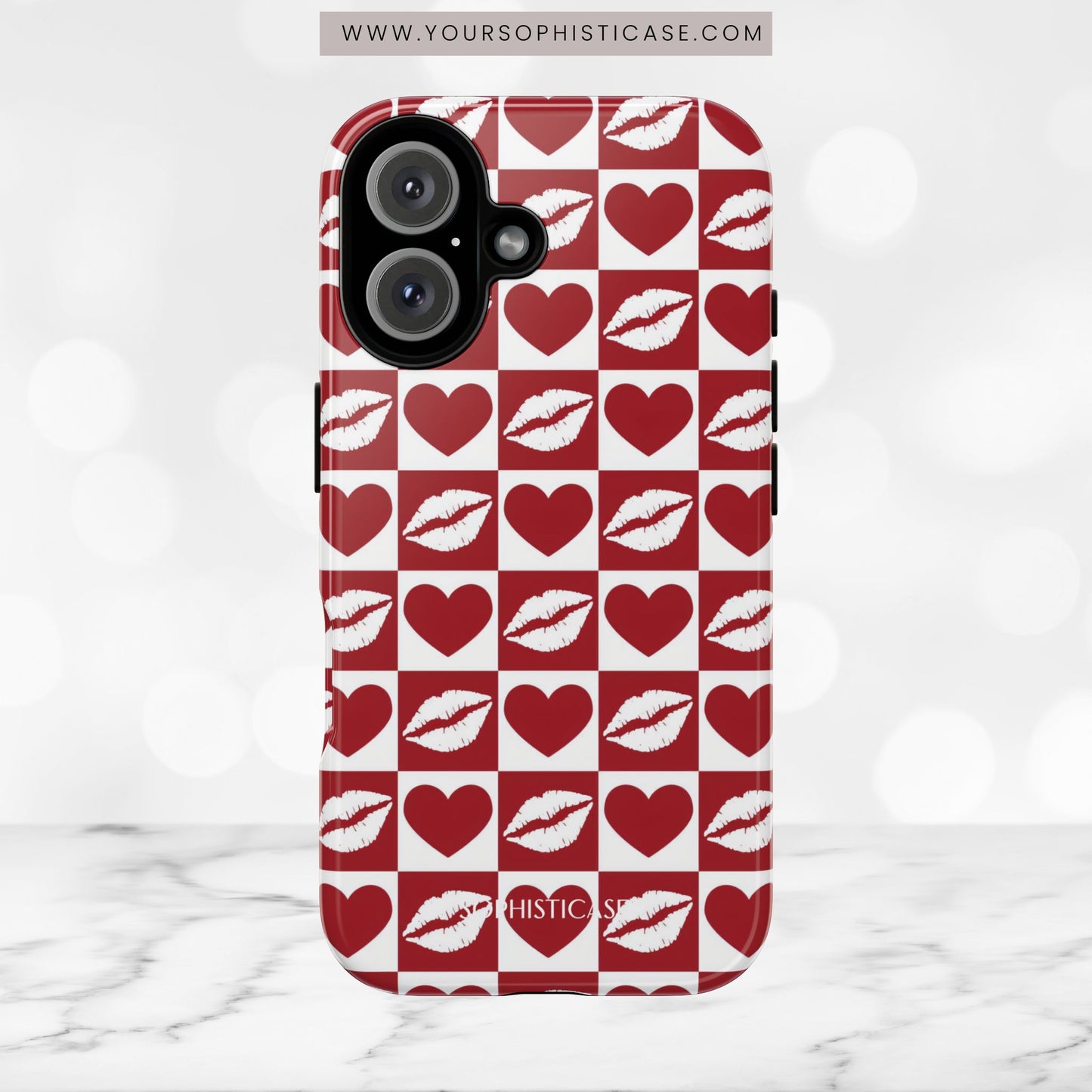 Belle Amie in Red - iPhone Case, Samsung Galaxy Case, Google Pixel Case