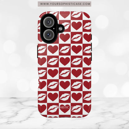 Belle Amie in Red - iPhone Case, Samsung Galaxy Case, Google Pixel Case