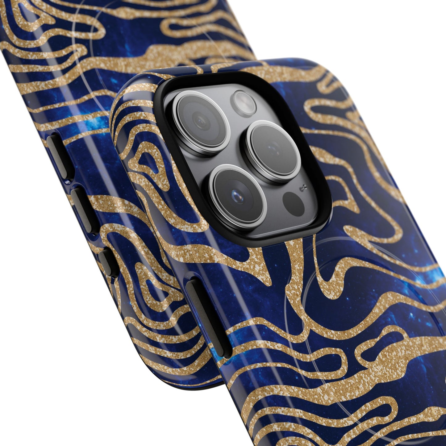 Cosmic Gold in Blue - iPhone Magsafe Case