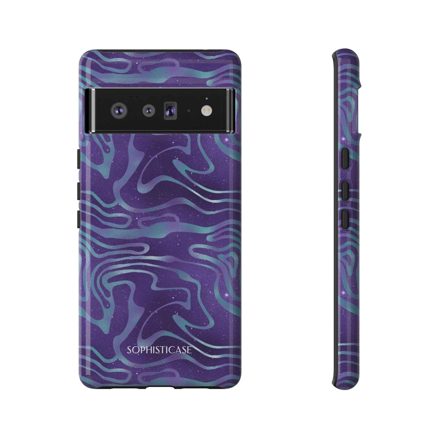 Cosmic Zebra in Blue & Purple - iPhone Case, Samsung Galaxy Case, Google Pixel Case