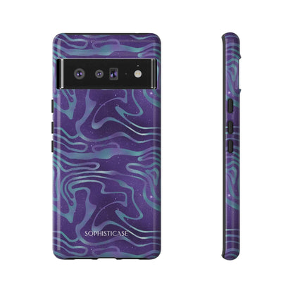 Cosmic Zebra in Blue & Purple - iPhone Case, Samsung Galaxy Case, Google Pixel Case