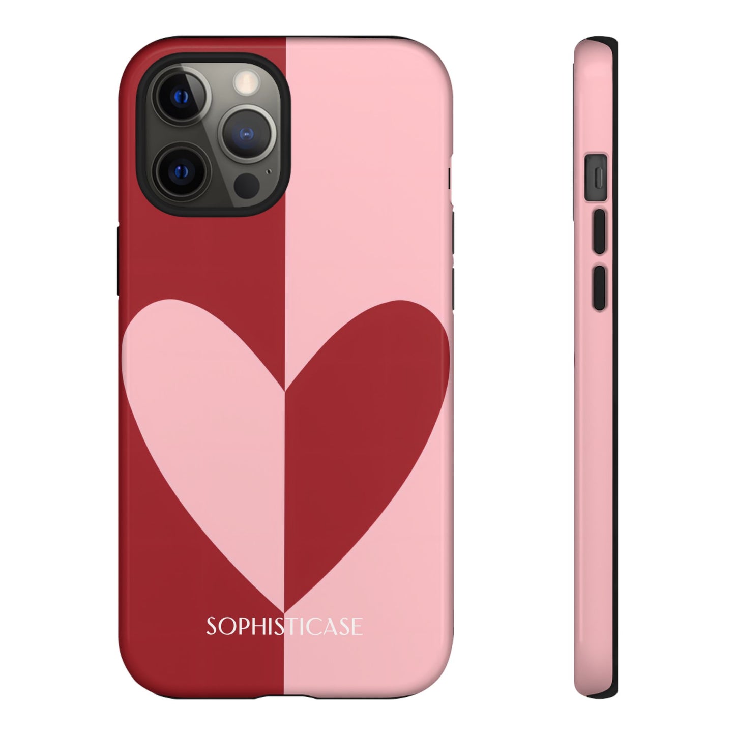 Be Mine in Red and Pink - Protective Phone Case for iPhone