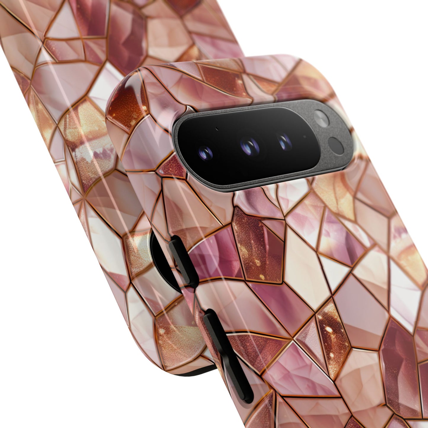 Rose' Runway in Champagne Mosaic - Tough Phone Case