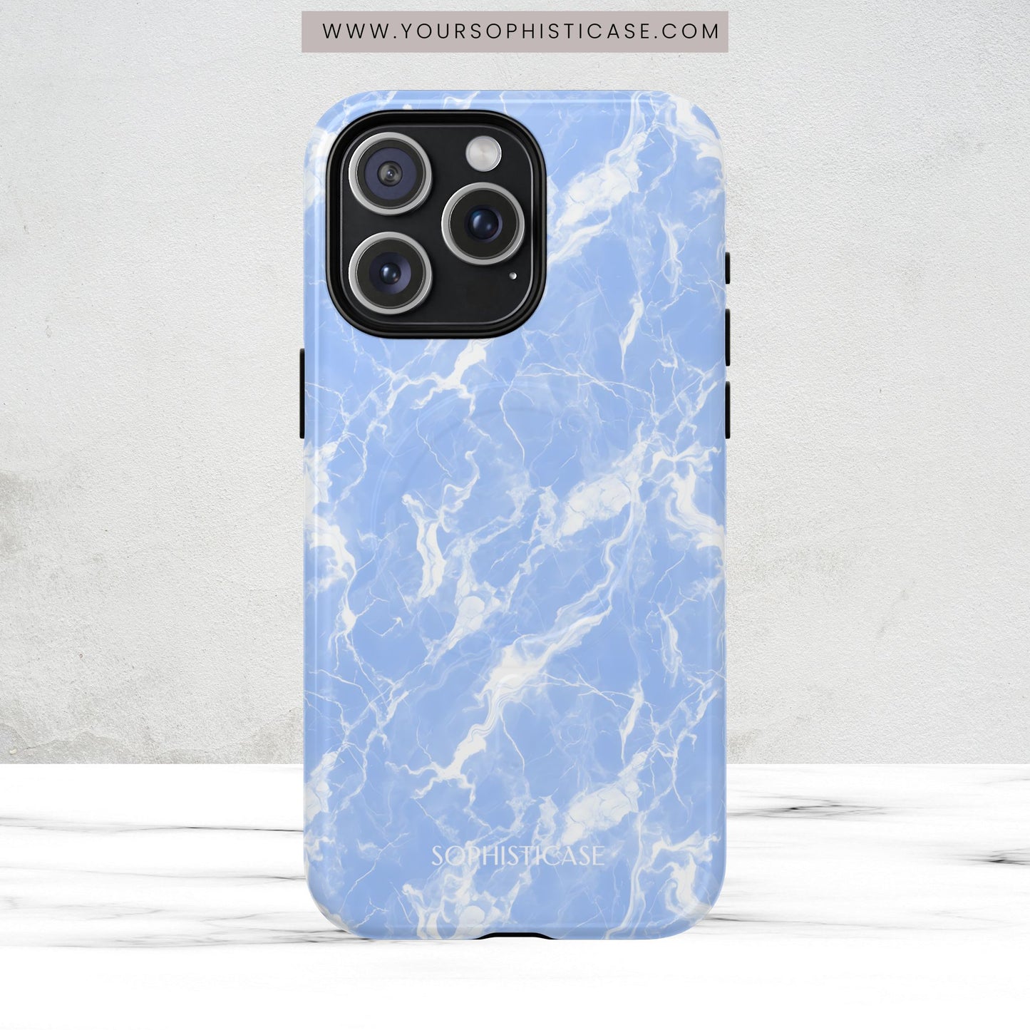 Marble Crush in Blue - Magsafe Case