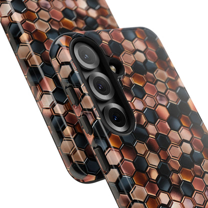 Rose' Runway in Honeycomb Mosaic - Tough Phone Case