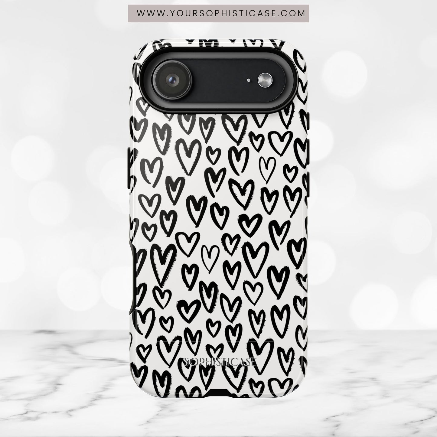 Dark Thoughts in Urban Heart - Tough Phone Case
