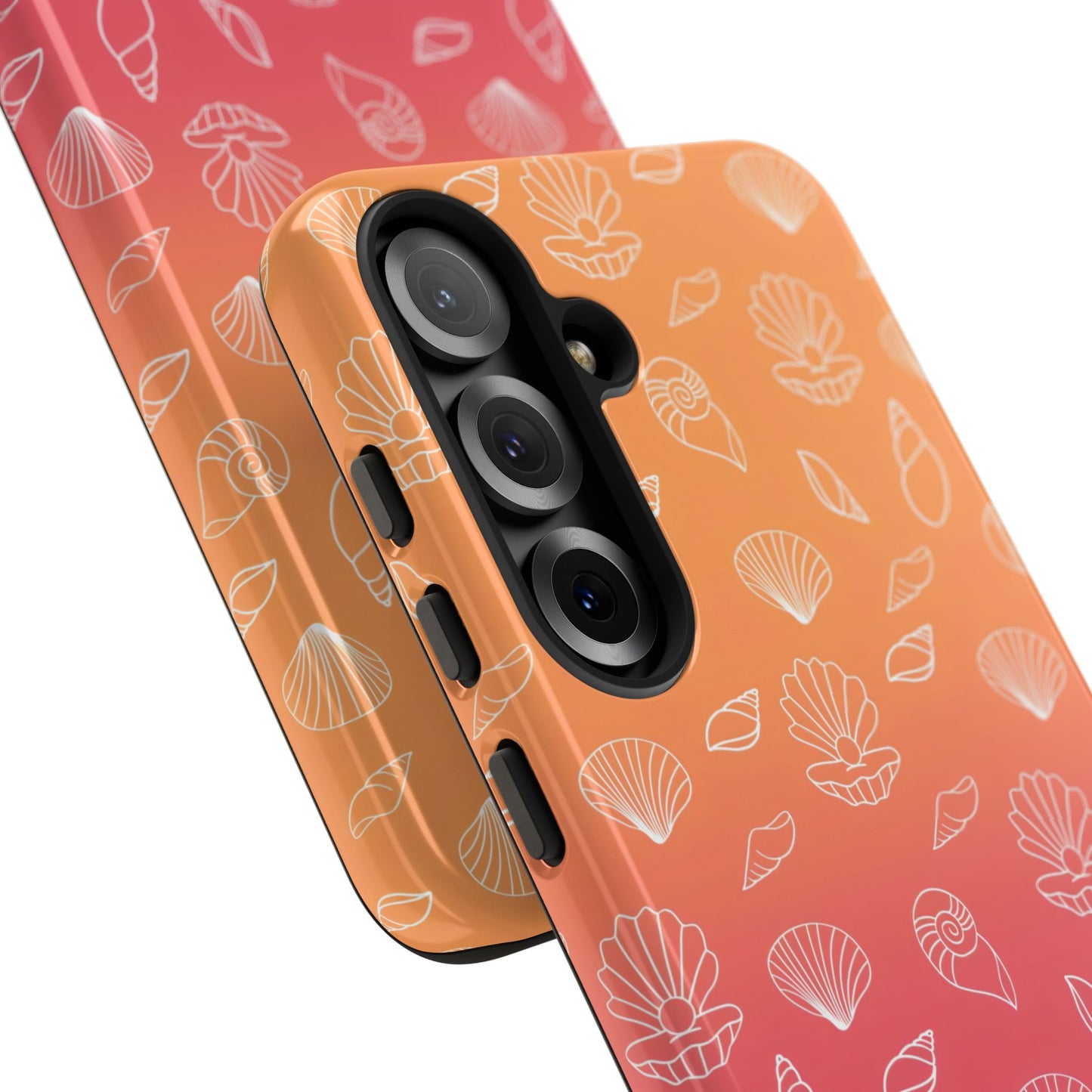 Seashell Society in Sunset Orange - iPhone Case, Samsung Galaxy Case, Google Pixel Case