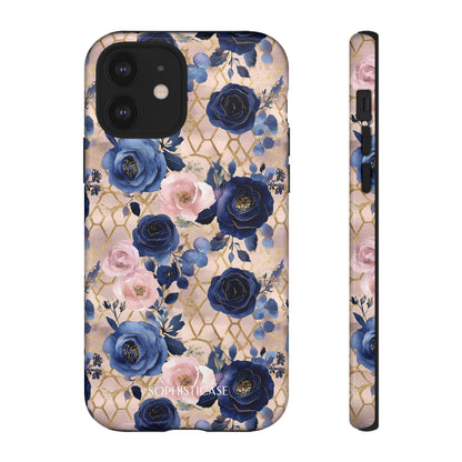 Royal Floral in Navy Blush - Tough Phone Case