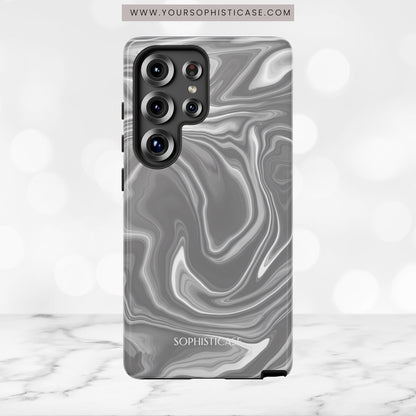 Liquid Dreams in Charcoal - Tough Phone Case