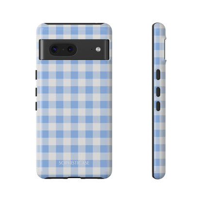 Gingham in Blue - iPhone Case, Samsung Galaxy Case, Google Pixel Case